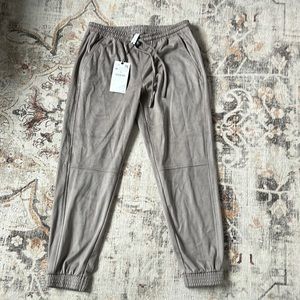 Zara suede joggers